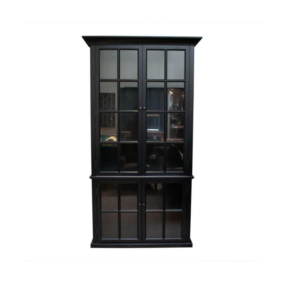 Maple Wood Black Cabinet image 0